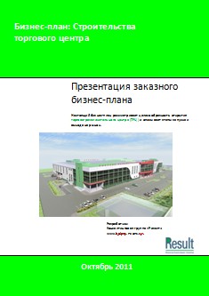 Бизнес-план строительства торгово-развлекательного центра