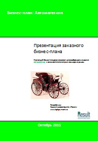 Бизнес-план автомагазина (автосалона)